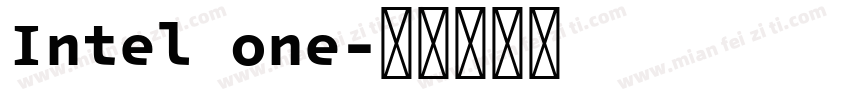 Intel one字体转换